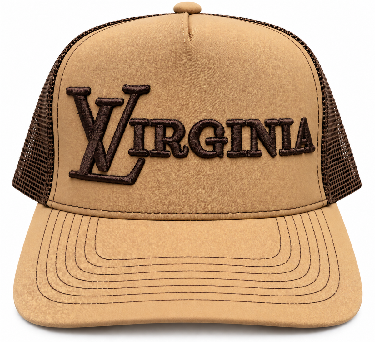 irginia Culture Snapback | Tan & Brown Fall Collection