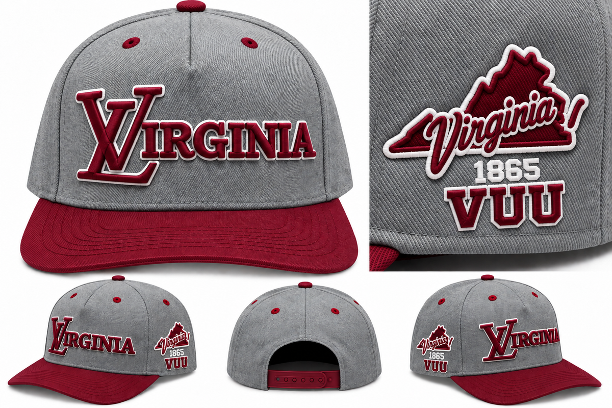 Virginia Culture Snapback – VUU Gray & Burgundy Edition